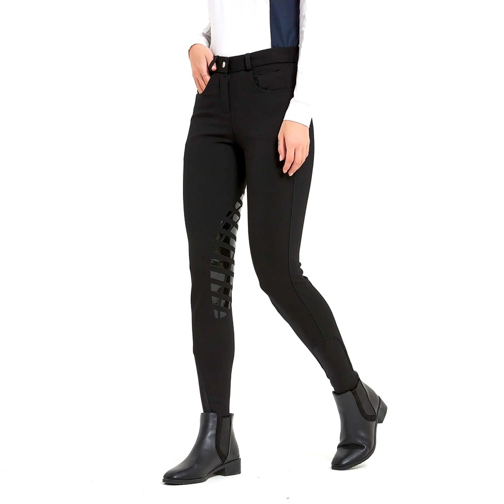 HR Farm CHRON Lite Equestrian Women Silicone Knee Patch Breeches